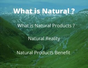 what is natural and natural products